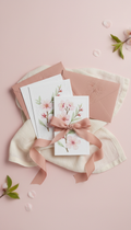 Apricot Sorbet Floral Writing Set